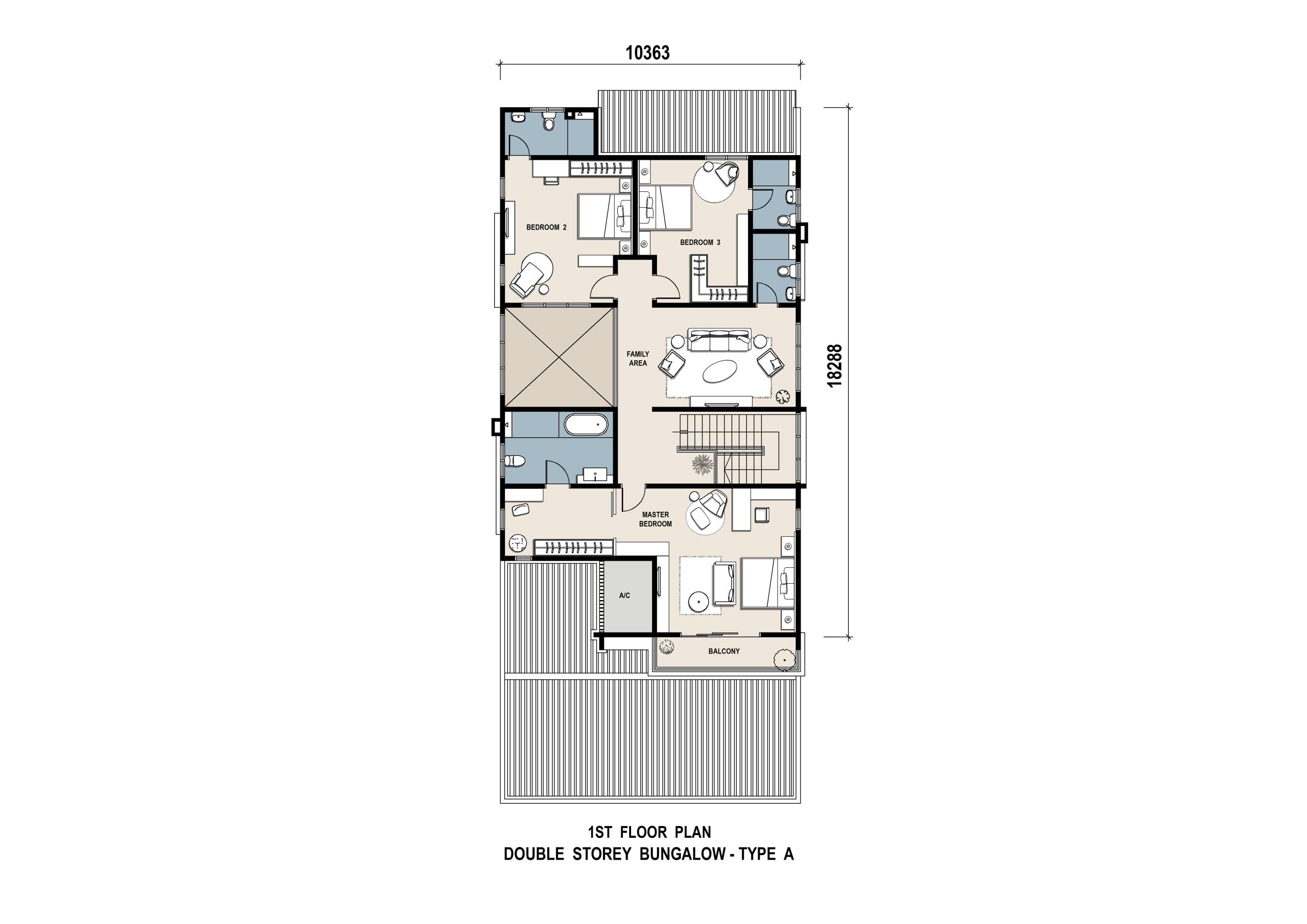 Bungalow Type A - First Floor